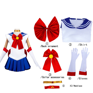 อะนิเมะชุดกะลาสีคอสเพลย์มูนเครื่องแต่งกายอะนิเมะชุดเดรสปาร์ตี้ฮาโลวีนเครื่องแต่งกายสำหรับผู้หญิง JK ชุดโลลิ - Product Image 4