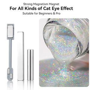 Universal Galaxy Holographic Laser Glitter Soak Off UV/LED Magnetic <strong>Translucent</strong> Rainbow Cat Eye Gel <strong>Nail</strong> <strong>Polish</strong> for Salon Design - Product Image 3