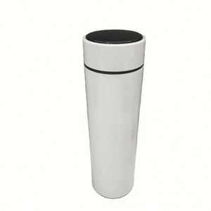 Bouteille isotherme sous vide 500 ml en acier inoxydable à double paroi, vierge pour sublimation, avec affichage de la température - Product Image 1