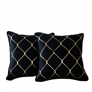Coussins et oreillers de luxe de couleur or brillante en forme de rectangle de conception simple meilleur vendeur grand coussin moderne en gros décor à la maison - Product Image 1