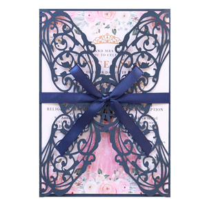 Tarjetas de felicitación para el Día de San Valentín europeas y americanas, invitaciones de boda, invitaciones de compromiso hermosas con recortes de papel. - Product Image 6