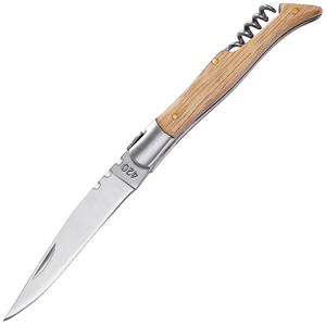 3.6 "acier inoxydable <span class=keywords><strong>Yatagan</strong></span> lame forgé traversin motif abeille décoré printemps tire-bouchon Zebrawood poignée Laguiole couteau de poche - Product Image 1