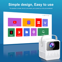 T2 4K Android Smart Mini Projecteur de Poche Led DLP Portable Wifi Beamer pour Smartphone Tablette Téléphone Mobile PC Focus