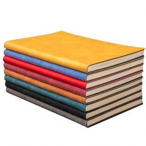 A5 Comfortable Soft Cover Leather Custom Bulk 100 Sheets Thermal Binding Lined <b>Journal</b> Notebook Gift Wholesale - Product Image 1