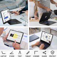 360 rotasi nirkabel magnetik, papan ketik alas Sentuh lampu latar untuk iPad Pro 12.9 2018 2020 2021 2022 Tablet Premium pelindung Keyboard ajaib
