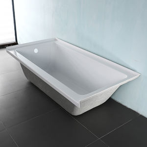 Meilleur prix d'usine 100% <span class=keywords><strong>acrylique</strong></span> <span class=keywords><strong>renforcé</strong></span> FRP Drop <span class=keywords><strong>baignoire</strong></span> 60x32 pouces intégré Whirlpool haute qualité - Product Image 4