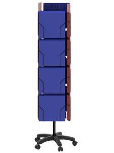 Giá Đỡ Lịch Bằng Kim Loại 4 Tầng Xoay Đứng Trưng Bày Với 16 Túi Vuông - Product Image 2