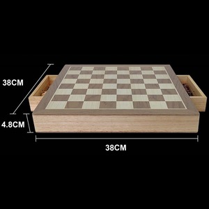 Tùy chỉnh sang trọng bằng gỗ trong nhà trò chơi thiết lập cao-quty bằng gỗ bàn cờ với vuông chessman cho trẻ em chơi - Product Image 5