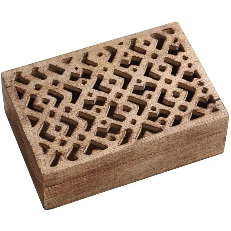 Su misura rettangolo Ricordo di Immagazzinaggio di Monili di legno box decorazione