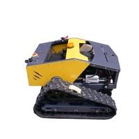 CE approuvé électrique marche Robot tondeuse à gazon caoutchouc chenille lame Type de coupe Agriculture essence puissance 196cc bricolage herbe boîte