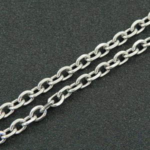 Collar de cadena cubana de doble capa con cierre OT, estilo dulce y moderno, cadena de cuello de acero titanio para chicas a la moda. - Product Image 4