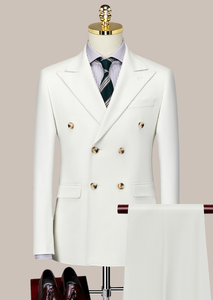 Color negro Conjunto de 3 piezas <span class=keywords><strong>Trajes</strong></span> de hombre Esmoquin Delgado Novio de negocios <span class=keywords><strong>Boda</strong></span> Conjunto de traje de doble botonadura <span class=keywords><strong>para</strong></span> hombres - Product Image 2