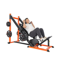 Équipement de gym multifonctionnel 45 °   Machine de musculation réglable pour presse à jambes, hack squat, soulevé de mollets et exercices des membres inférieurs
