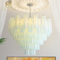 Lustre en verre de Murano de luxe français, luminaire suspendu pour chambre à coucher, salon, salle à manger, escalier