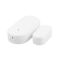 Tuya Zigbee, Sensor de puerta, detectores de ventana, Sensor magnético, protección de seguridad inteligente para el hogar, Monitor remoto desde la aplicación