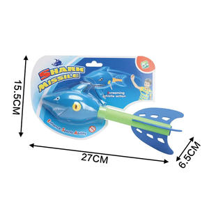 Nouveauté <span class=keywords><strong>en</strong></span> plein air intéressant <span class=keywords><strong>fusée</strong></span> lancement mousse jeux de sport requin volant missiles lanceur lancer enfants jouets - Product Image 6