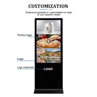 Reproductor de Publicidad con Pantalla Táctil de 43 Pulgadas para Windows y Android, 2K/4K, Kiosco LCD con Soporte de Piso, Póster Digital, Elevador Digital