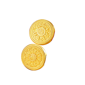 Bracciale Otto Tesori in Oro Puro 999 con Base in Acqua, Quadrante Rigido 3D, Passaporto Stradale, Bracciale per Coppie - Product Image 1