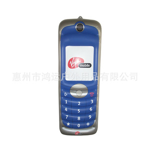 Modelo inflable de teléfono móvil de PVC azul, juguete inflable publicitario Virgin Mobile para promoción - Product Image 1