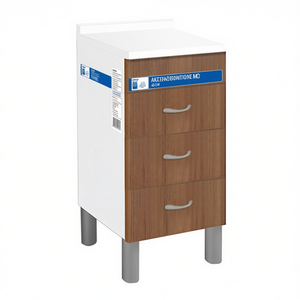 Meuble de rangement de cuisine blanc à 3 tiroirs 40x50 cm - Product Image 3