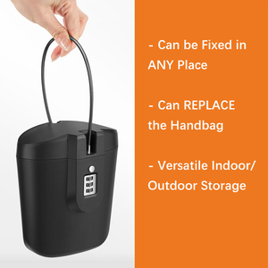 Xách tay ABS kết hợp khóa bãi biển lưu trữ Trường hợp với cáp có thể tháo rời xử lý an ninh không thấm nước két Khóa hệ thống khóa - Product Image 6