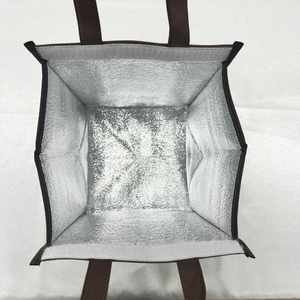 Sac isotherme de qualité supérieure, classique, avec logo personnalisé, imperméable, fermeture éclair, isolation en film d'aluminium non tissé pour aliments - Product Image 6