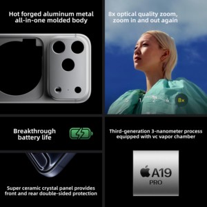 Para Apple para <span class=keywords><strong>iPhone</strong></span> 17 Pro Max Red completa 5G Teléfono móvil genuino con <span class=keywords><strong>tienda</strong></span> insignia <span class=keywords><strong>oficial</strong></span> Teléfono móvil versión nacional - Product Image 5