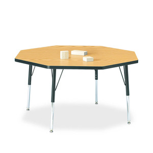 Tavolo da attività ottagonale regolabile in laminato con scrivania per studenti scolastici - Product Image 2