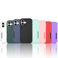 Pour iPhone 17 2in1 étui de téléphone portable antichoc dur pour iPhone 17 étui blindé