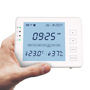 Thermomètre numérique WiFi et hydromètre intelligent WiFi-Moniteur de température et d'humidité, 3 alarmes, thermo-hydromètre rechargeable - Product Image 2