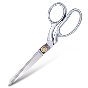 Lu Ban's Work Tailor <b>Scissors</b> Stainless Steel 8 Inch Gold Plated <b>Sewing</b> Cutting Tool For Garment Making - Product Image 1