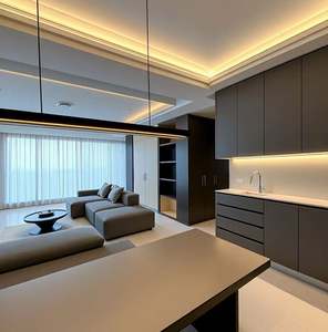 Ensemble de meubles de maison entière, style minimaliste noir, blanc et gris, personnalisation de la maison, villa moderne minimaliste, appartement - Product Image 2