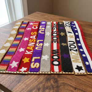 Top Quality Custom Beaded Embroidered Name Badge Strap <b>Lanyard</b> Buckle Bag Strap <b>for</b> Party Game Day At Wholesale Prices - Product Image 3