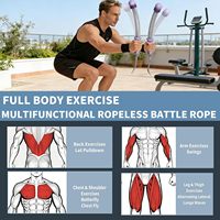 Cordes d'entraînement sans corde, portables, en acier inoxydable, pour la musculation à domicile, entraînement de force, usage intensif, HIIT