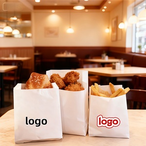 Bolsa de Papel para Alimentos, Galletas, Croissants, Donuts y Sándwiches, con Logotipo Personalizado para Restaurantes, Resistente al Aceite - Product Image 5