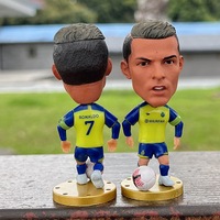 Figurines d'action de joueurs de football chauds figurines d'étoile de football en plastique de PVC avec des poupées de modèle de sport de grosse tête personnalisées pour les fans de football