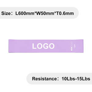 Hot Selling Purple Color Latex Resistance Loop Exercise <b>Band</b> For <b>Workout</b> and Training <b>Band</b> with Carry Bag - Product Image 3
