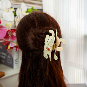 مبيعات المصنع مباشرة مخصصة ، Acetate الإبداعية ، إكسسوارات أرنب لطيف ، مشبك شعر مخلب حيوان - Product Image 6