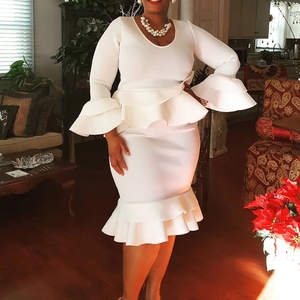 White Peplum Dress That Let You Be 