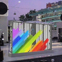 Écran LED transparent d'extérieur à service frontal, directement de l'usine, pour scène extérieure et spectacle en direct