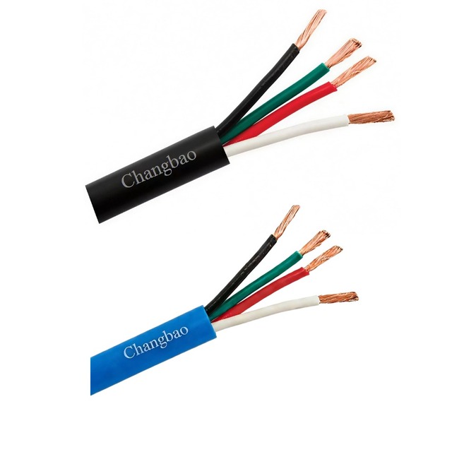 4 Core OFC Speaker Cable 10/12/14/16/18 AWG PVC/LSZH Insulated Audio Wire for Communication OFC Copper Speaker Cable ODM OEM