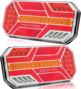 Emark phê duyệt hình chữ nhật đa chức năng dừng đuôi bật tín hiệu đảo ngược và đèn sương mù phía sau gắn dọc - Product Image 1