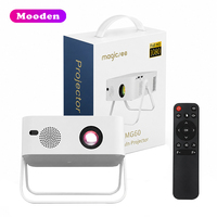 Mini projecteur intelligent F MG60, résolution native 1080P Full HD, compatible 4K, 350 lumens ANSI, système Android, WiFi, projecteur de cinéma maison