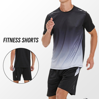 Ensemble short et t-shirt pour homme grande taille 5XL, séchage rapide, été, fournisseur d'usine