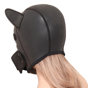 Hot Fashion <span class=keywords><strong>Chien</strong></span> <span class=keywords><strong>Masque</strong></span> Chiot Cosplay Pleine Tête pour PU Caoutchouc Jeu de Rôle Haute Qualité <span class=keywords><strong>SM</strong></span> Adulte Jouets Chiot Capuche Tête Bondage <span class=keywords><strong>Masque</strong></span> - Product Image 6