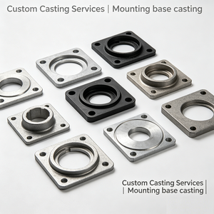 Pièces en fonte grise moulées au sable OEM, composants industriels robustes - Product Image 1
