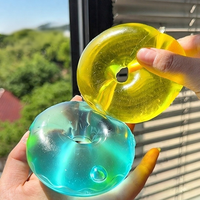 Nouveauté : Jouet Squishy Donut en Maltose, Réaliste, à Remontée Lente, Anti-Stress, Coloré, Effet Gelée