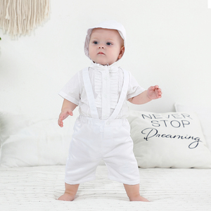 Nimble BOYS Baptême Bébé Garçon Robe De Baptême Ivoire Satin Occasion Spéciale En Gros Bébé Vêtements - Product Image 4