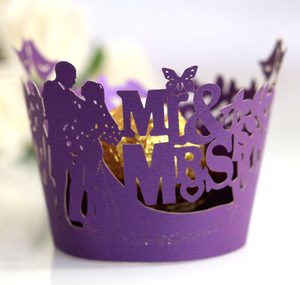 กระดาษห่อคัพเค้กงานแต่งงาน กระดาษห่อขนมมัฟฟินสวยงามสำหรับตกแต่งเค้กในงานปาร์ตี้ - Product Image 4