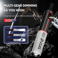 Lampe torche tactique à zoom télescopique, rechargeable, LED ultra-lumineuse, batterie lithium grande capacité, lampes de camping en plein air